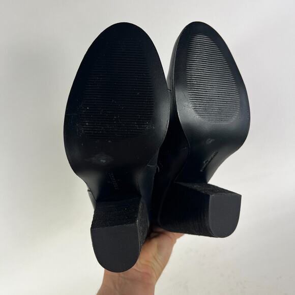 L.L. Bean Signature Ankle Boots Women's 6 Black Leather Side Zip 303152-OSCJ6 - Picture 8 of 10